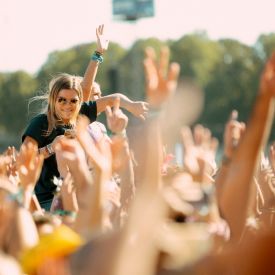 Festivalbesucher beim Lollapalooza © Frieder Unselt