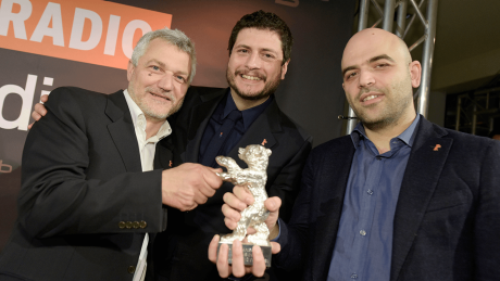 Maurizio Braucci, Claudio Giovannesi und Roberto Saviano © snapshot-photography/T.Seeliger