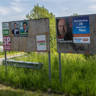 Wahlplakate zur Europawahl in den Niederlanden © imago/Manngold