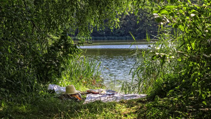 Badestelle an einem See