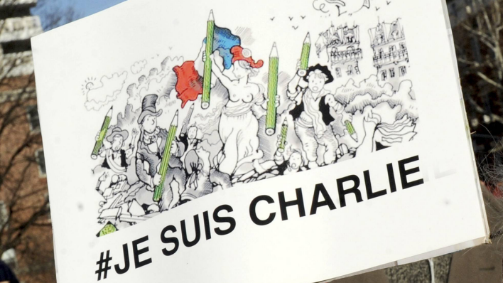 Solidaritätsplakat für Charlie Hebdo