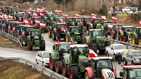 Bauern protestieren in Polen © IMAGO / ZUMA Wire / Karol Serewis
