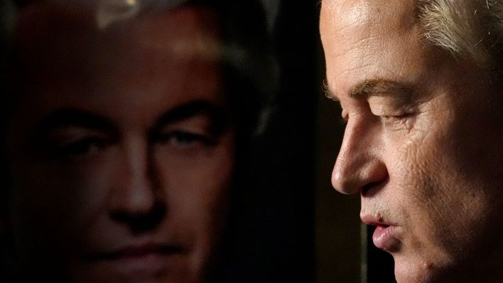 Der niederländische Rechtspopulist Geert Wilders hat trotz seines Wahlsieges vor knapp vier Monaten auf das Amt des Ministerpräsidenten verzichtet © Peter Dejong/AP