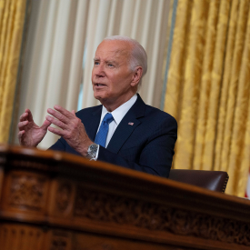 US-Präsident Joe Biden bei seiner Rede an die Nation © IMAGO / ZUMA Press Wire