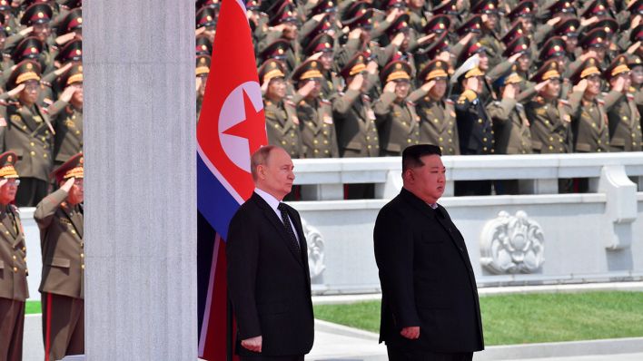 Der russische Präsident Putin beim Staatsbesuch in Nordkorea im Juni 2024 © IMAGO / Russian Look