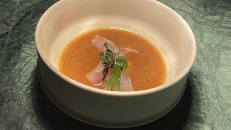 Kartoffelsuppe mit Sardellen und Meersalz aus Kalabrien © Johannes Paetzold