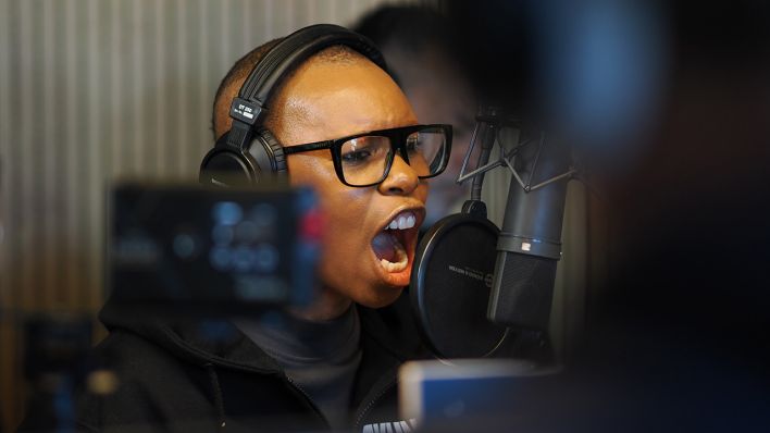 Skin von Skunk Anansie im radioeins Studio © radioeins/Schuster