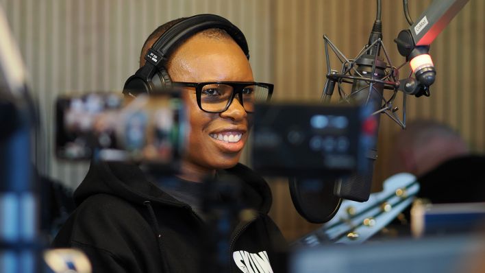 Skin von Skunk Anansie im radioeins Studio © radioeins/Schuster